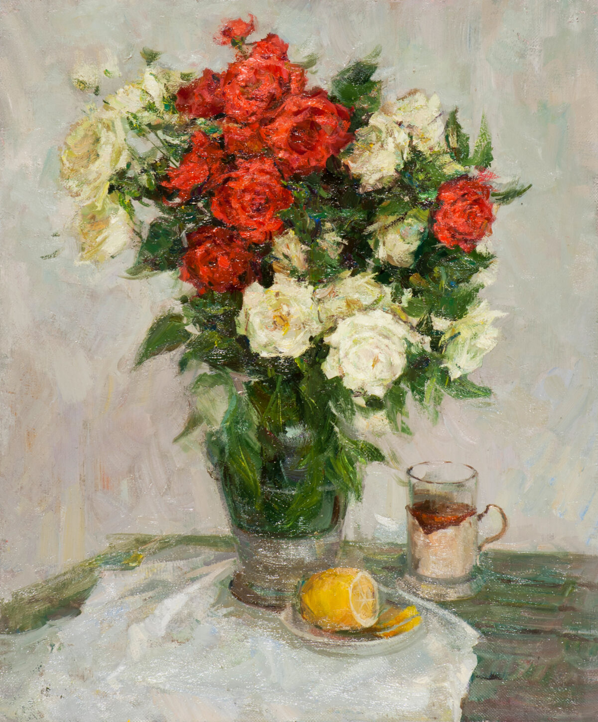 Still life with roses