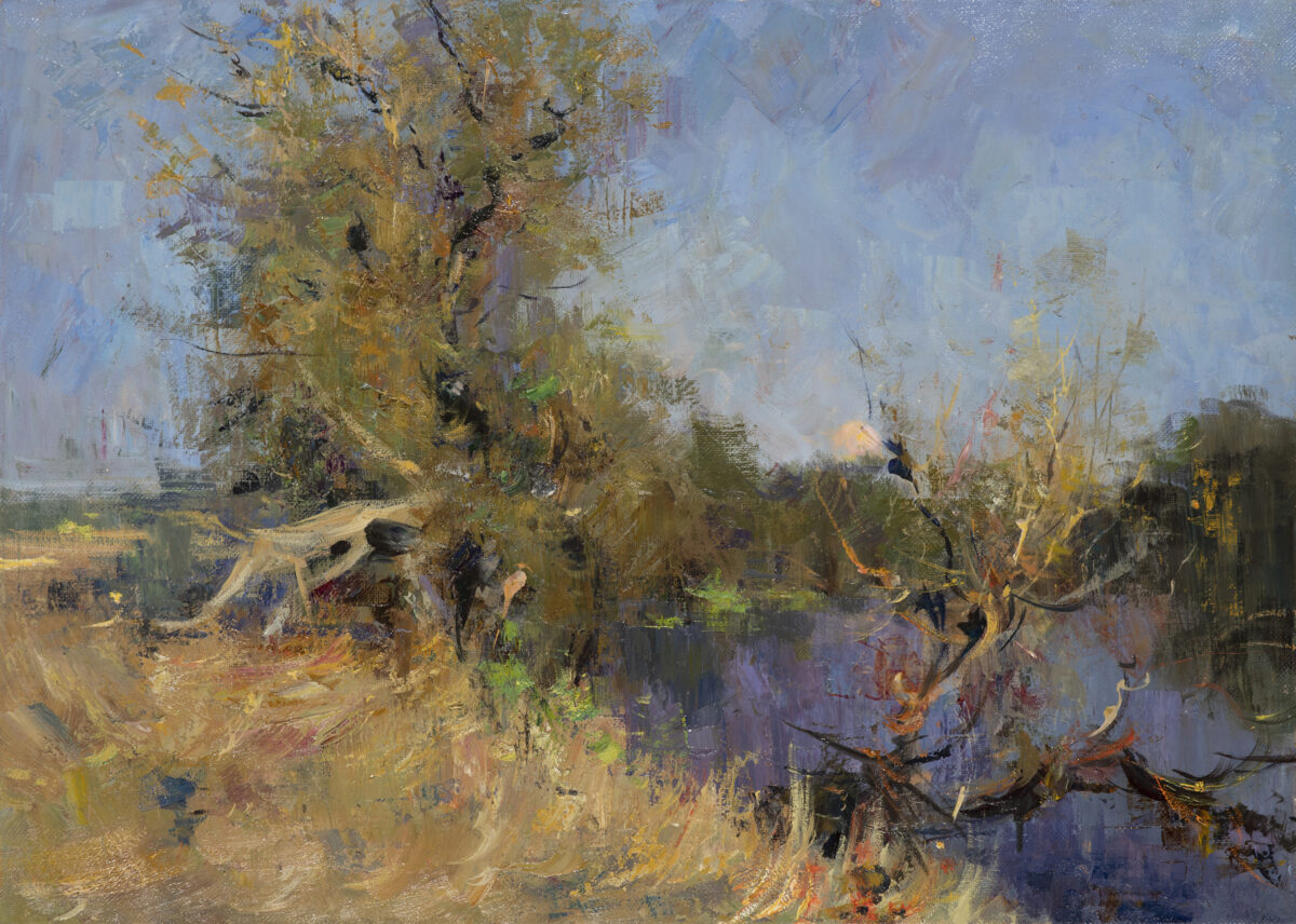 Evening. The Khoper River