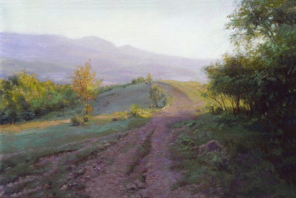 The road in the mountains