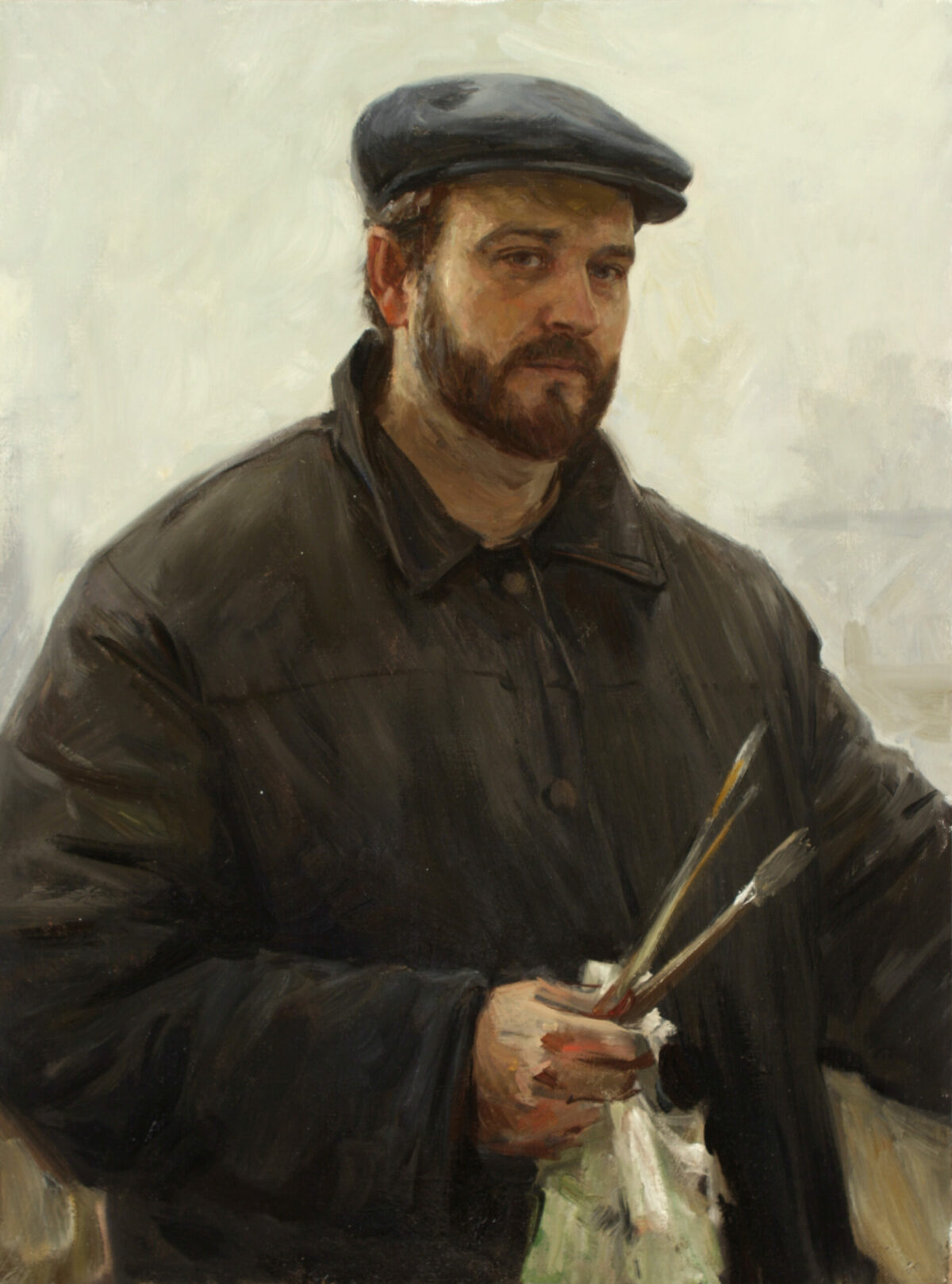 Self-portrait in a cap